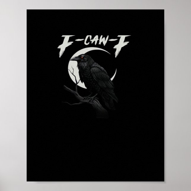 Funny Crow Retro Classic Style Poster (Front)