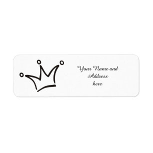 Funny Crown black + your backgr. & text