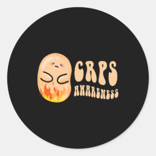 Funny Crps Awareness Bean For Man Woman Classic Round Sticker
