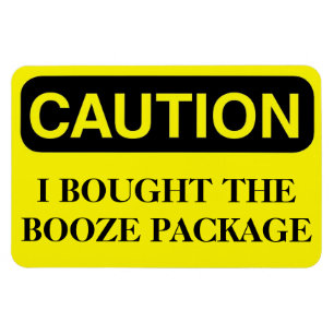Funny Cruise Cabin Door Magnet - Booze Package