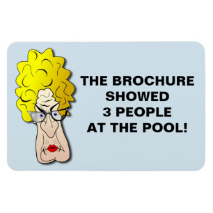 Funny Cruise Cabin Door Magnet - Brochure