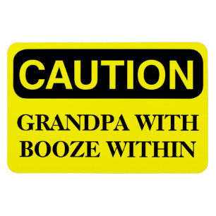 Funny Cruise Cabin Door Magnet - Grandpa Booze