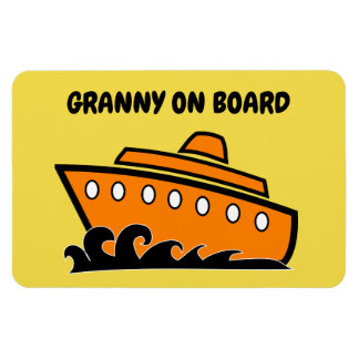 Funny Cruise Cabin Door Magnet - Granny on Board