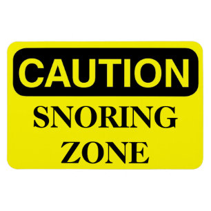 Funny Cruise Cabin Door Magnet - Snoring Zone