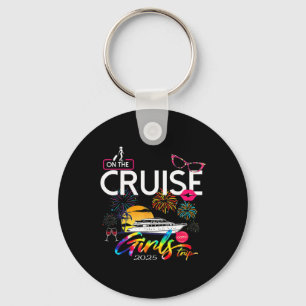 Funny Cruise Girls Trip 2025 Women Cruising Boat T Key Ring