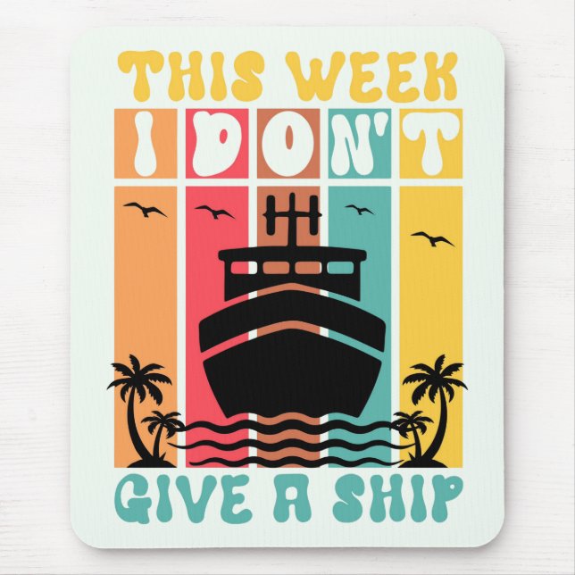 Funny Cruise Mouse Mat (Front)