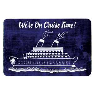 Funny Cruise Ship Cabin Stateroom Door Marker Blue Magnet