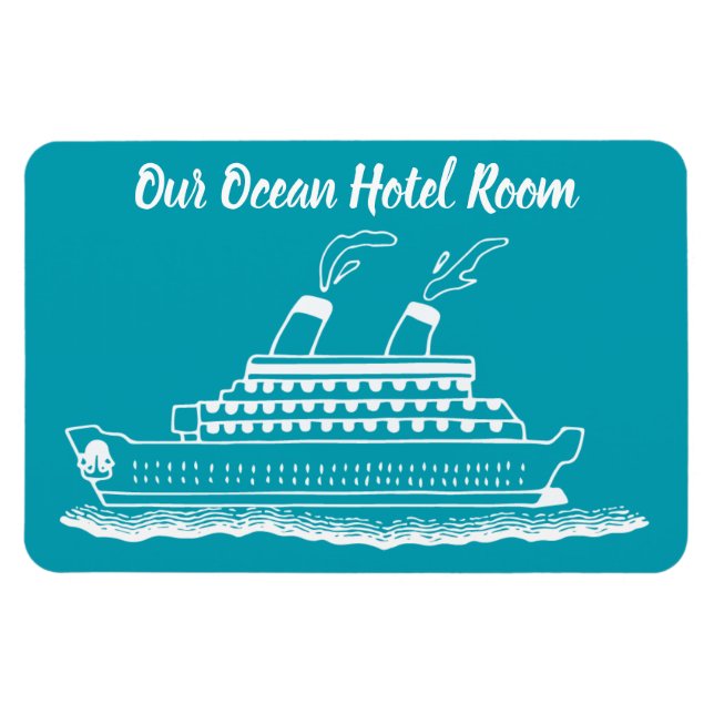 Funny Cruise Ship Cabin Stateroom Door Marker Magnet (Horizontal)