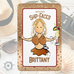 Funny Cruise Ship Door For Her Blonde Party Girl Magnet<br><div class="desc">Are you looking for a fun and funny magnet for your next cruise or girl's trip? You can customise this magnet with your name and message!</div>