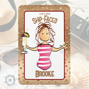 Funny Cruise Ship Door For Her Drinking Magnet