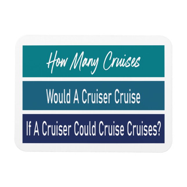 Funny Cruise Ship Humor Cabin Door Marker Magnet (Horizontal)