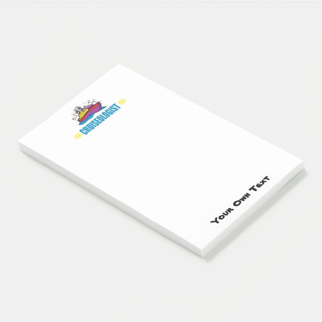 Funny Cruise Ship Post-it Notes (Angled)