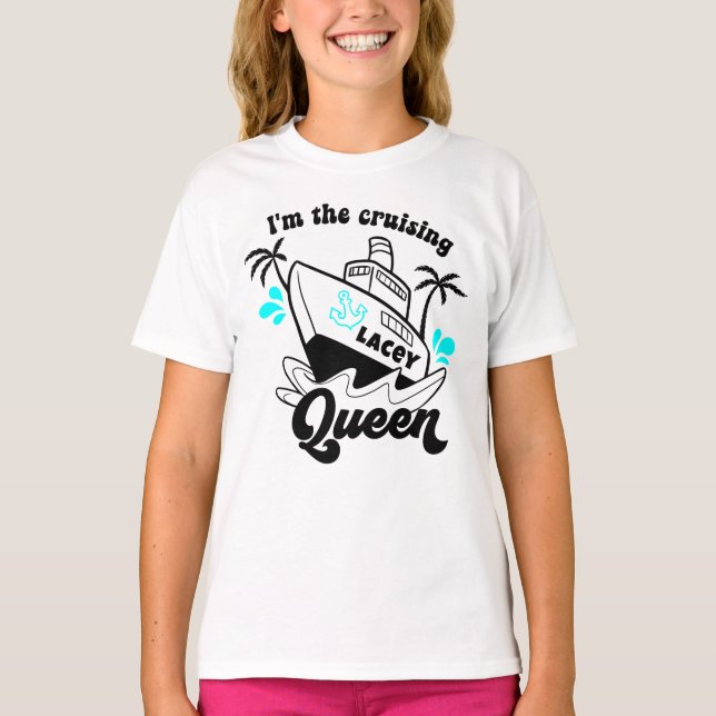 Funny Cruise Shirt - I'm the Cruising Queen (Front)