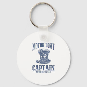 Funny Cruise Shirts For Men Motor Boat Captain Key Ring