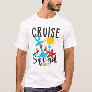 Funny Cruise Squad 2022 Sailing Cruising Tropical T-Shirt