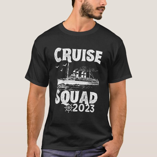 Funny Cruise Squad 2023 - Vacation Vintage T-Shirt (Front)