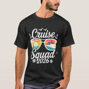 Funny Cruise Squad 2026 Summer Vacation Matching F T-Shirt