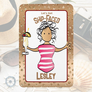 Funny Cruise Vacation Ship Door For Her Magnet