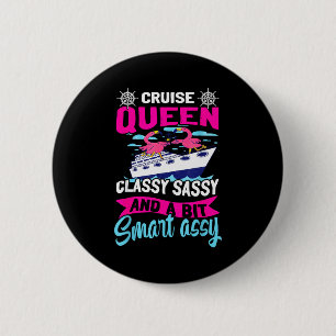 Funny Cruising Cruise Queen Cly Sy Smart Y 6 Cm Round Badge