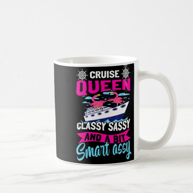 Funny Cruising Cruise Queen Cly Sy Smart Y  Coffee Mug (Right)