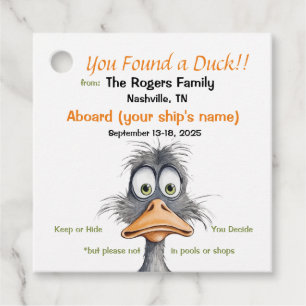 Funny Cruising Duck Tags
