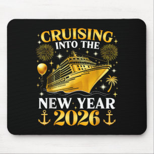 Funny Cruising Into 2026 New Year Matching Family  Mouse Mat