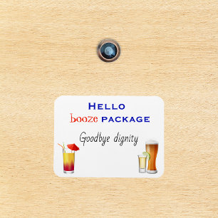 Funny Cruse Door Stateroom Magnet Booze Cocktail