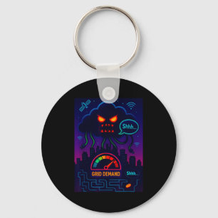 Funny Crypto Energy Environmental Satire Gift Key Ring