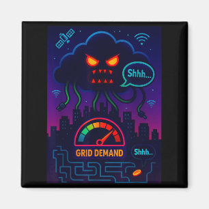 Funny Crypto Energy Environmental Satire Gift Magnet