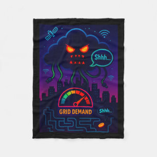 Funny Crypto Energy Environmental Satire Gift Tank Fleece Blanket