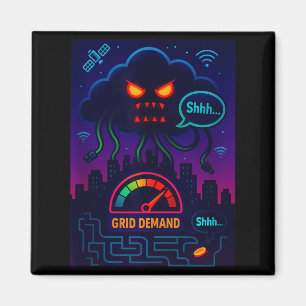 Funny Crypto Energy Environmental Satire Gift Tank Magnet