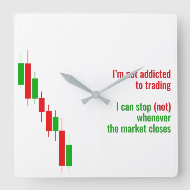 Funny Crypto "I Survived Liquidation" Clock (Front)