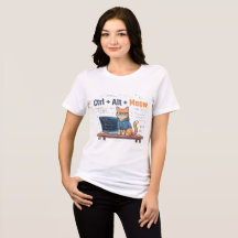 Funny Ctrl Alt Meow Cat Programmer Coder Geek