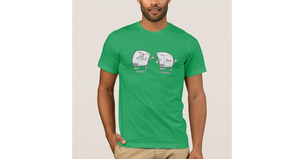 Funny Ctrl Esc Keys T-Shirt | Zazzle.co.uk