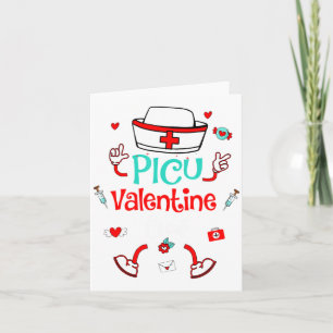Funny Cu Valentines Day Nurse Crew Family Group  Card