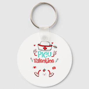 Funny Cu Valentines Day Nurse Crew Family Group Key Ring