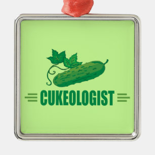 Funny Cucumber Metal Tree Decoration
