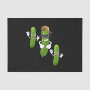 Funny Cucumber Pickle Dancing Food Tissue Paper