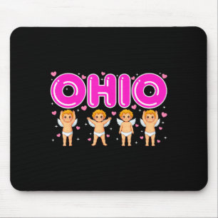 Funny Cud Ohio Midwestern Party O-h-i-o In Valenti Mouse Mat