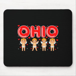 Funny Cud Ohio Midwestern Party O-h-i-o In Valenti Mouse Mat