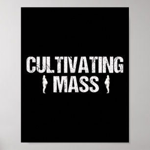 Funny Cultivating M Bodybuilding Lifting Workout Poster