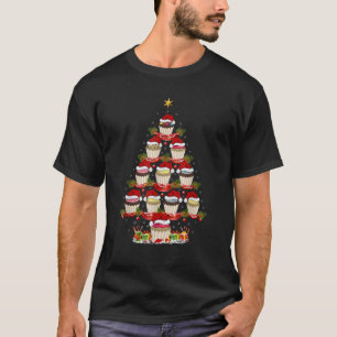 Funny Cupcake Xmas Tree Lighting Cupcake Christmas T-Shirt