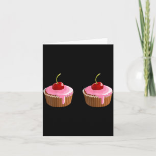 Funny Cupcakes Cherry Card