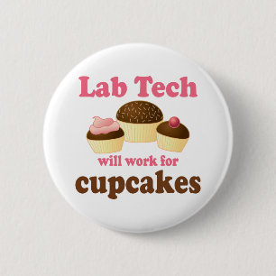 Funny Cupcakes Design Lab Tech 6 Cm Round Badge