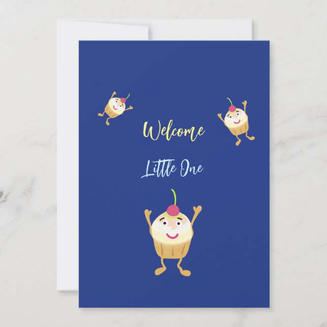 Funny cupcakes  holiday card (Front)