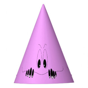 Funny Curiosity Eyes - Cartoon Drawing Happy Smile Party Hat