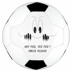 Funny Curiosity Eyes - Smile - Add Your Text/Colou Football