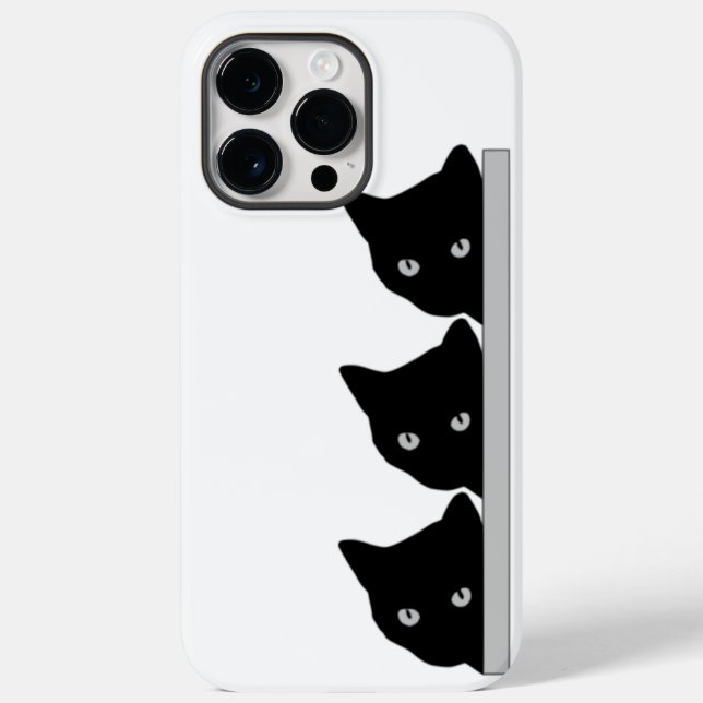 Funny Curious Cats Silhouette  Case-Mate iPhone Case (Back)