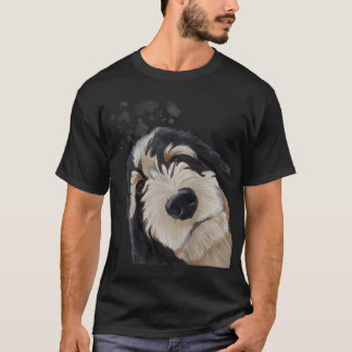 Funny Curious Dog Bernedoodle T-Shirt