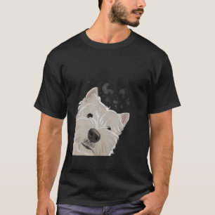 Funny Curious Dog West Highland White Terrier T-Shirt